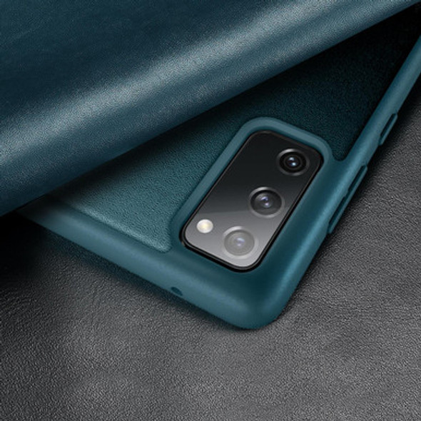 Samsung Galaxy S20 FE Side Window View Shockproof Horizontal Flip Leather Case(Green) - Open Box (Grade A)