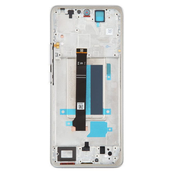 For Xiaomi Redmi Note 13 Pro+ Original AMOLED Material LCD Screen Digitizer Full Assembly with Frame (Silver)