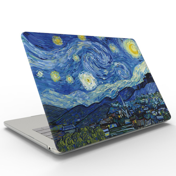 For MacBook Pro 13.3 A2338/A2251/A2289/A2159 UV Printed Pattern Laptop Frosted Protective Case(DDC-197)