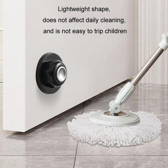 No Punching Silicone Household Strong Magnetic Silent Anti-collision Door Stopper(Transparent)