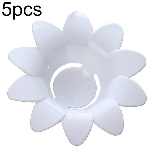 5pcs Daisy Egg White Separator Home Baking Filter Tool(White)