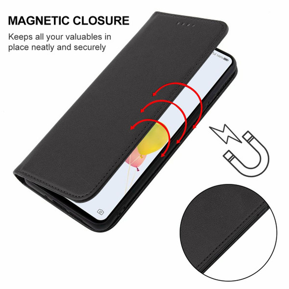 For ZTE Anshin Family JP /A303ZT Magnetic Closure Leather Phone Case(Black)