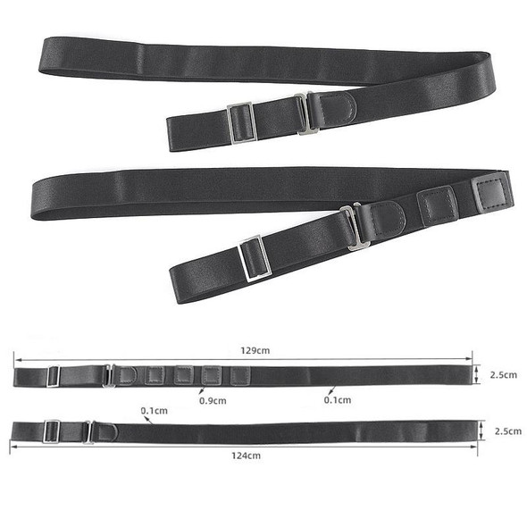 2 PCS Shirt Fixed Anti -slip Anti -wiring Fixed Hidden Belt, Style: Leatherette Model