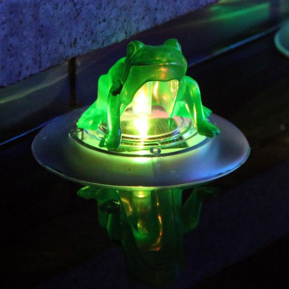 Outdoor Solar Water Floating Light Colorful Pond Decorative Lamp(Frog)