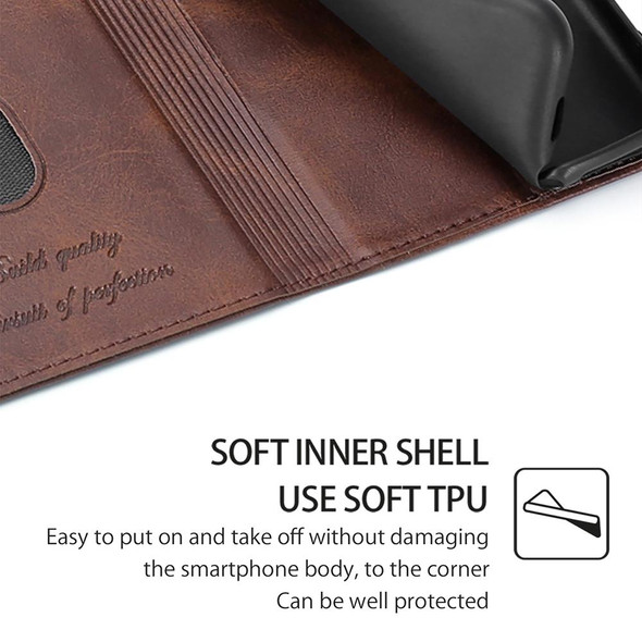 For Infinix Note 40 Pro 5G Cow Texture Magnetic Leather Phone Case(Dark Brown)