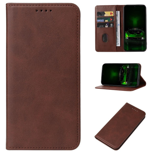 For Redmi K70 Pro Lamborghini Magnetic Closure Leather Phone Case(Brown)