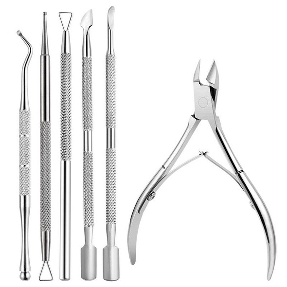 2 PCS Stainless Steel Double Head Dead Skin Scissors Set, Specification: Set F