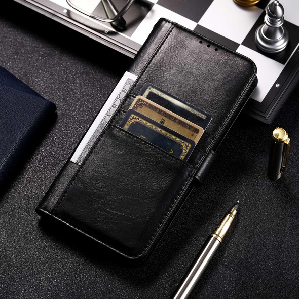 For Xiaomi Redmi Note 12 5G Simple 6-Card Wallet Leather Phone Case(Black)