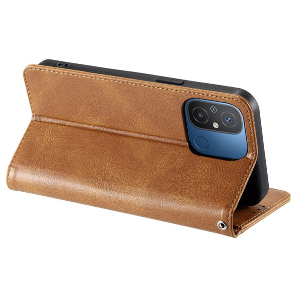 For Xiaomi Redmi 12C / 11A Global Simple 6-Card Wallet Leather Phone Case(Brown)