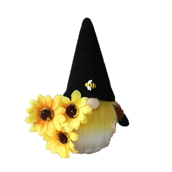 Sunflower Faceless Doll Ornaments Black