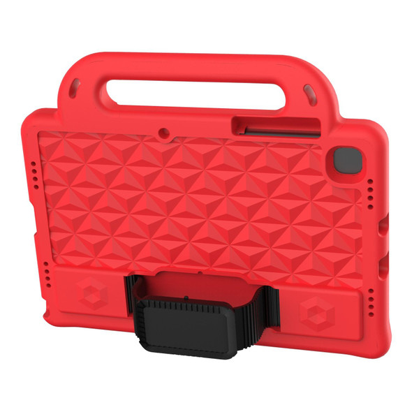 Lenovo Tab M10 Plus TB-X606 10.3 Diamond Series EVA Anti-Fall Shockproof Sleeve Protective Shell Case with Holder & Strap(Red)