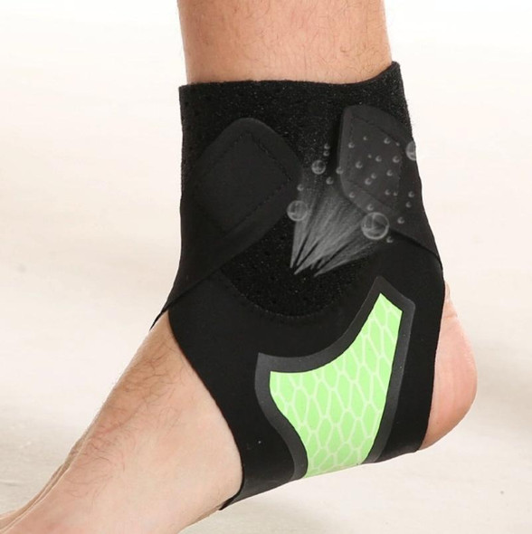 Neoprene Sports Ankle Support Ankle Compression Fixed Support Protective Strap, Specification: Right Foot (Green)