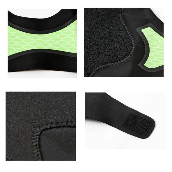 Neoprene Sports Ankle Support Ankle Compression Fixed Support Protective Strap, Specification: Left Foot (Green)