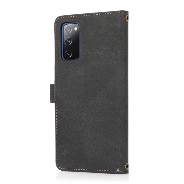 Samsung Galaxy S20 FE PU + TPU Horizontal Flip Leather Case with Holder & Card Slot & Wallet & Lanyard(Black)