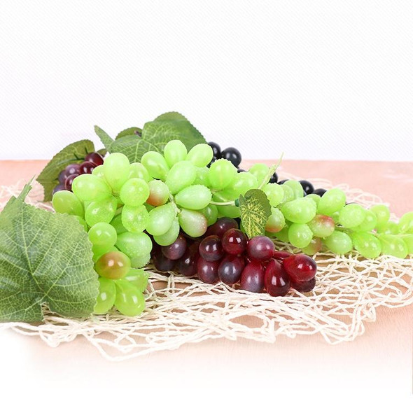 2 Bunches 85 Red Grapes Simulation Fruit Simulation Grapes PVC with Cream Grape Shoot Props