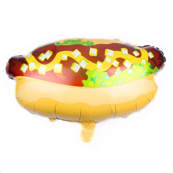 5 PCS Pizza Hot Dog Popcorn Donut Burger Aluminum Film Balloon Birthday Party Decoration Balloon(F)
