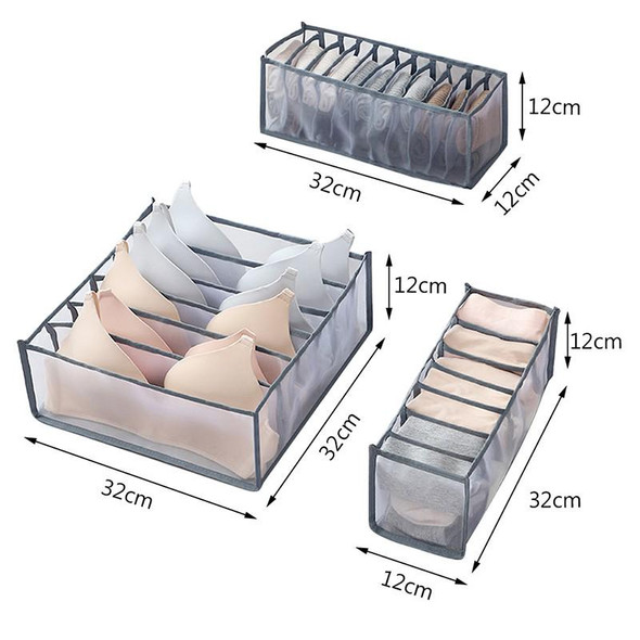 Collapsible Storage Box with 7 Compartment Dividers