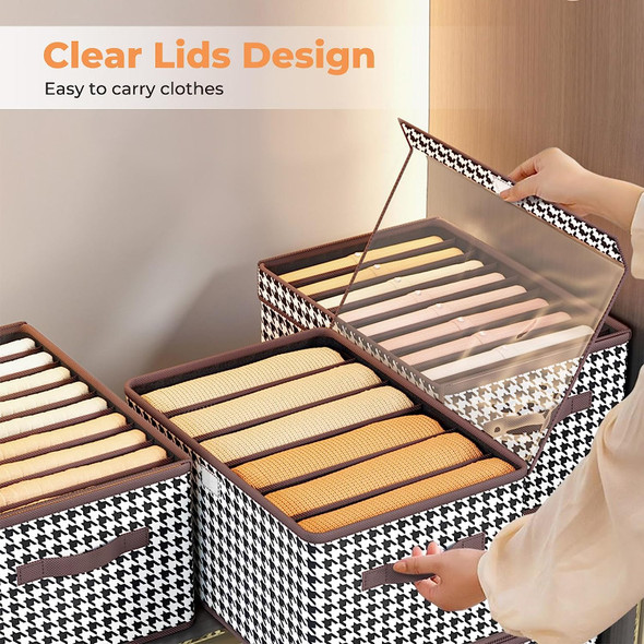 9 Grip Foldable Drawer Organizers