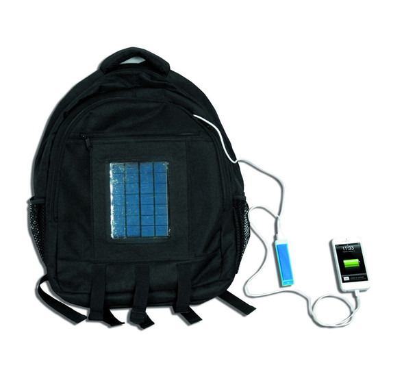 Solar Carry Bag,  Li-Ion 1.5W Batt, C/W Cell Phone Connectors