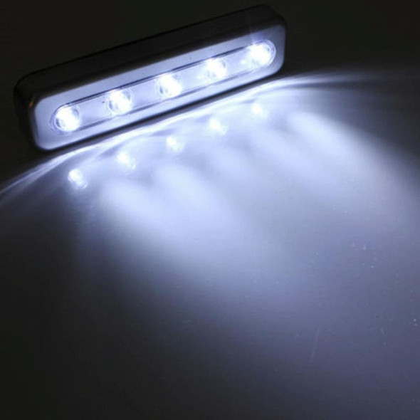 5 LEDs High Lighting Long Touch Light LED Night Light Pat Lamp(Silver)