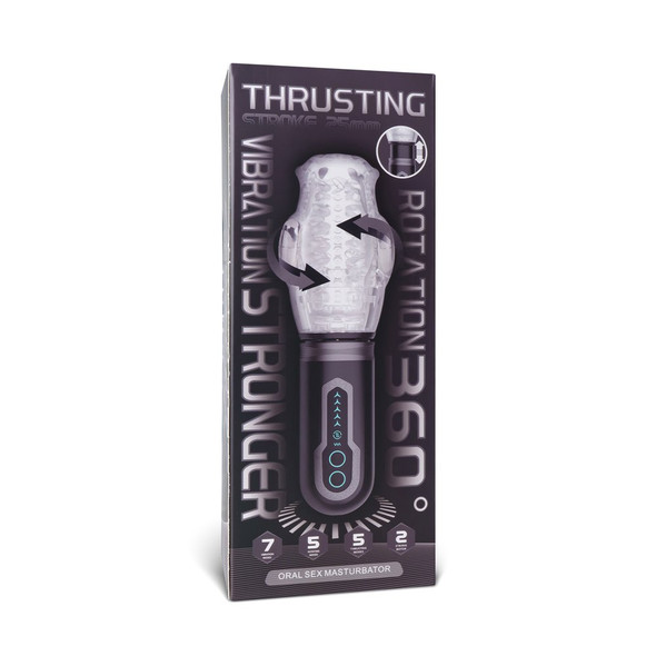 Male Vibrating Masturbator with Rotating and Thrusting Function