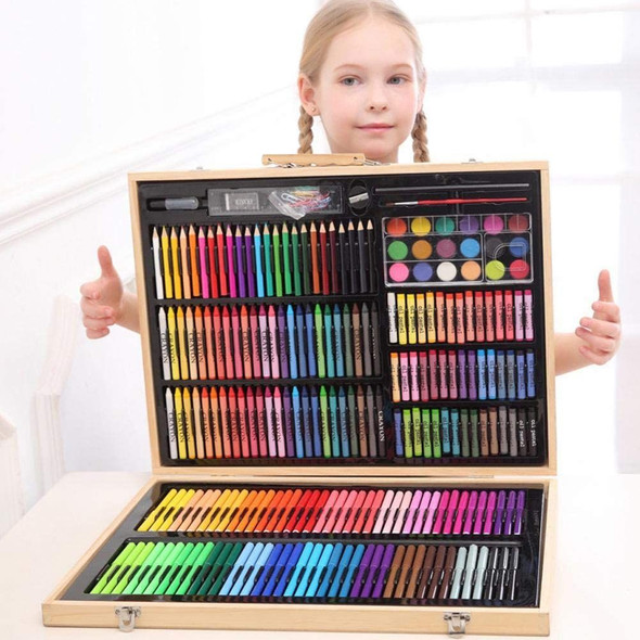 251 Piece Children's Painting Set with Wooden Box