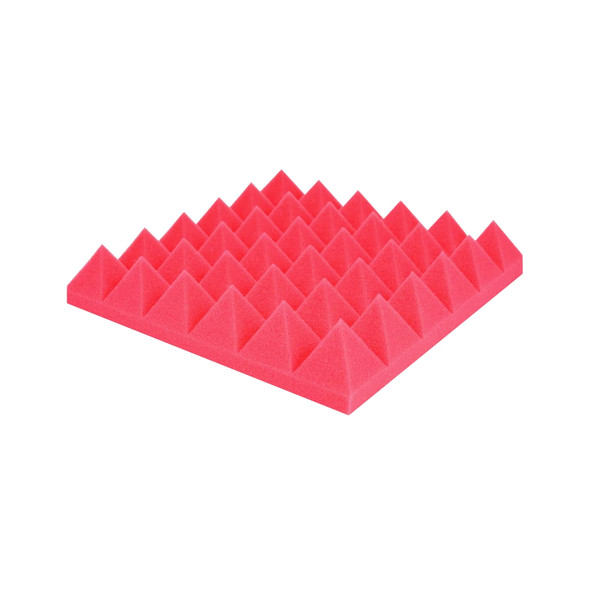 ACOUSTIC PANEL 300 X 300 PYRAMID - RED (12 PIECES)