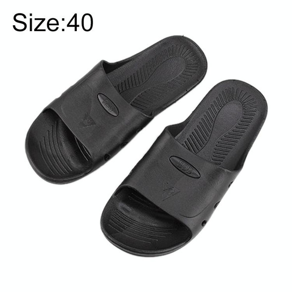 Anti-static Anti-skid Six-hole Slippers, Size: 40 (Black)