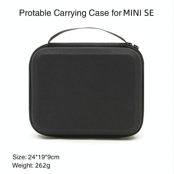 Shockproof Nylon Carrying Hard Case Storage Bag for DJI Mavic Mini SE, Size: 24 x 19 x 9cm(Black + Black Liner)