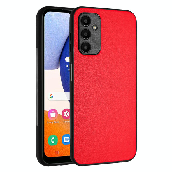 For Samsung Galaxy A24 4G R20 Leather Pattern Phone Single Case(Red)