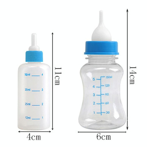 Pet Milk Feeding Bottle Portable Multi-Nipple Water Mug, Model: Large Green