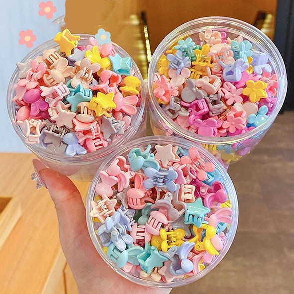 50pcs /Can Children Lovely Cute Small Griping Clip Disheveled Hair Clip Headdress, Style: Flowers