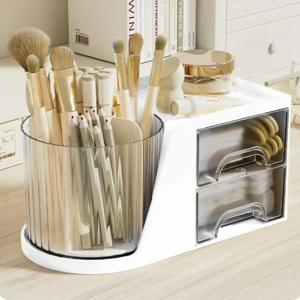 Rotating Organizer with 2 Drawers