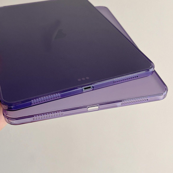 For iPad Pro 11 2022/2021/2020 Skin-feeling Crystal Clear Acrylic Tablet Case(Purple)