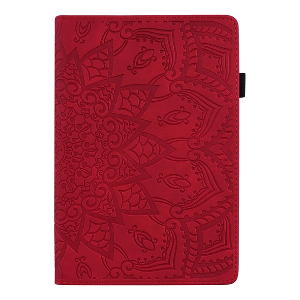 For iPad Pro 13 2024 Calf Texture Embossed Leather Tablet Case(Red)