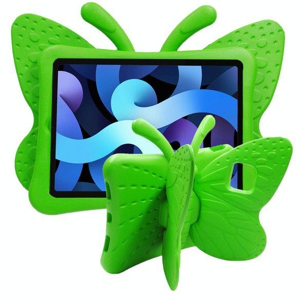 For iPad Pro 11 2024 Butterfly Bracket Kids EVA Shockproof Tablet Case(Green)