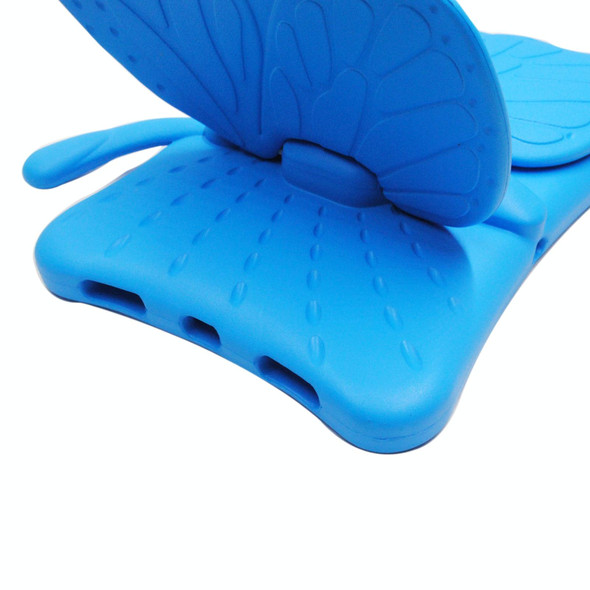 For iPad Pro 11 2024 Butterfly Bracket Kids EVA Shockproof Tablet Case(Blue)