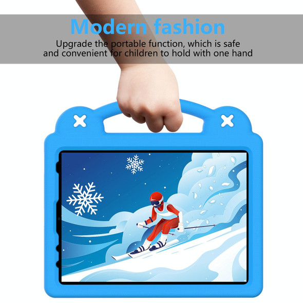 For iPad Air 11 2024 Handle Kickstand Children EVA Shockproof Tablet Case(Sky Blue)