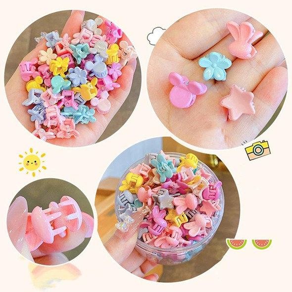 50pcs /Can Children Lovely Cute Small Griping Clip Disheveled Hair Clip Headdress, Style: Candy Colored