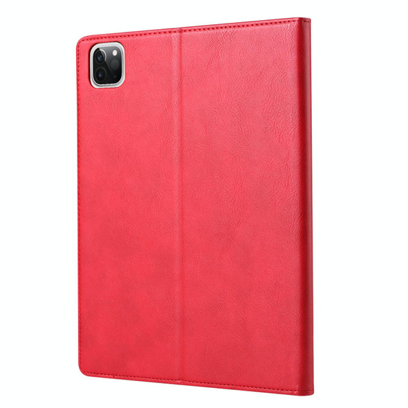 For iPad Pro 13 2024 Knead Skin Texture Horizontal Flip Leather Smart Tablet Case(Red)