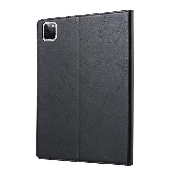 For iPad Pro 13 2024 Knead Skin Texture Horizontal Flip Leather Smart Tablet Case(Black)