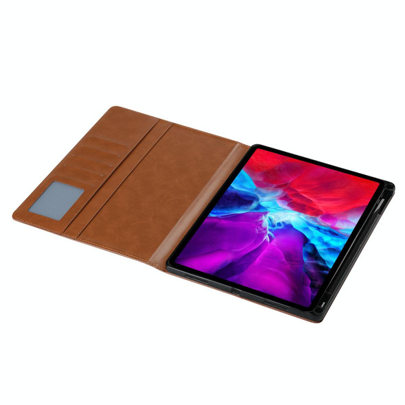 For iPad Pro 11 2024 Knead Skin Texture Horizontal Flip Leather Smart Tablet Case(Wine Red)