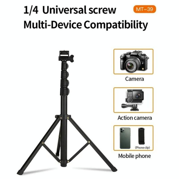 JMARY MT-39 Multifunction Live Streaming DSLR Camera Stand Holder Phone Clamp Tripod