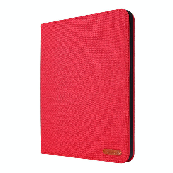 For iPad Pro 13 2024 Fabric Leather Tablet Case(Red)