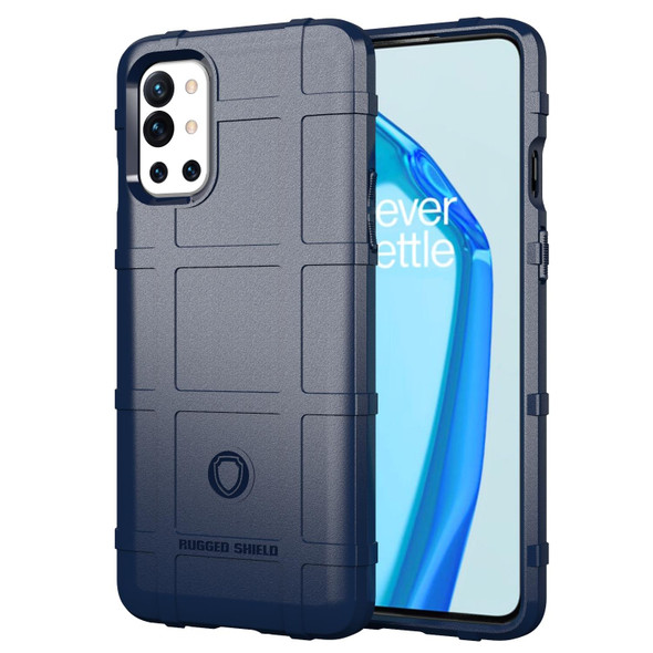 OnePlus 9R Shockproof Shield Full Coverage Silicone Case(Blue)