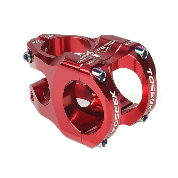 TOSEEK 35mm Aluminum Alloy Stem Bicycle Modification Accessories, Color: Red