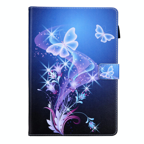 For iPad Pro 11 2024 Colored Drawing Leather Smart Tablet Case(Fantasy Butterfly)