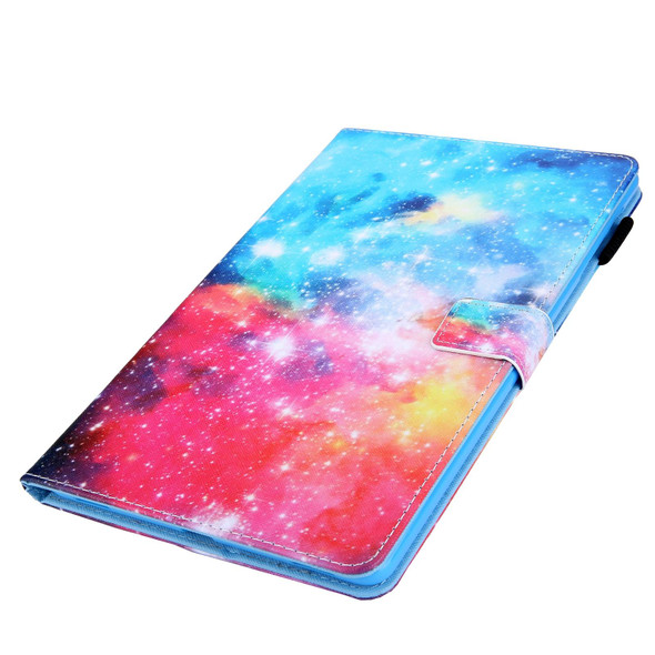 For iPad Pro 11 2024 Colored Drawing Leather Smart Tablet Case(Beautiful Starry Sky)