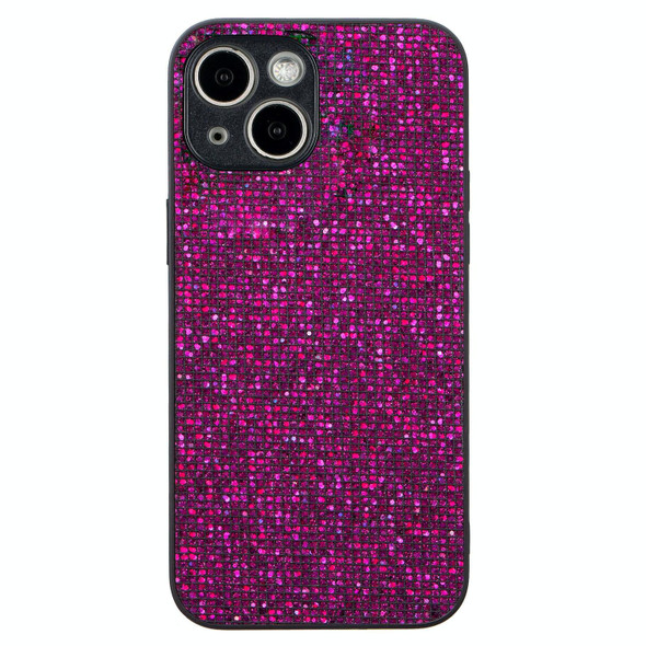 For iPhone 13 Glitter Powder TPU Hybrid PC Phone Case(Purple)