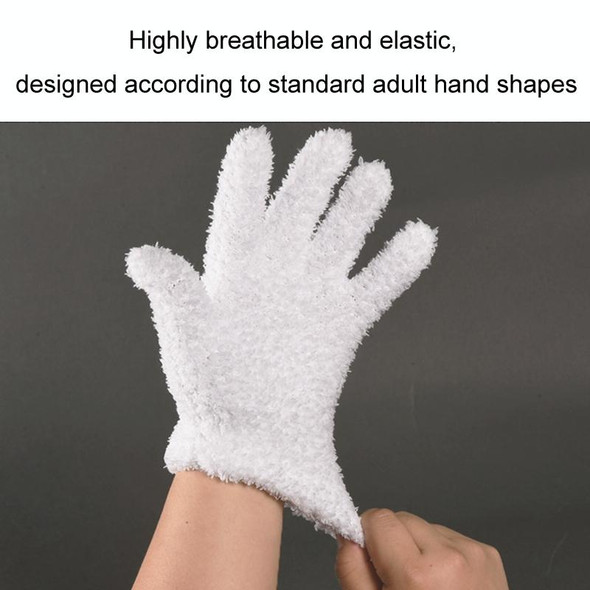 Thickened Hanging Porcelain Pulp Tray Walnut Coral Velvet Gloves, Color: Gray Thickened